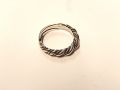 Kalevala Koru: Halikon Lampolan Kierresormus. Hopea. / KK, Silver ring from Halikko, Lampola.  - Nro 7069